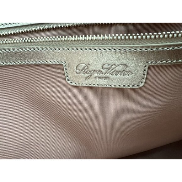 Roger Vivier Viv A La Plage Plissé Tote Bag - Picture 10 of 12